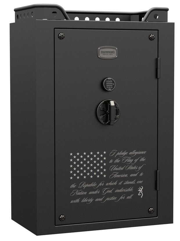 Stars & Stripes 49 SAFE| 100 MINUTE FIRE RATING AT 1680 DEGREES| 60"HX43"WX25"D | - MWGUNSAFES