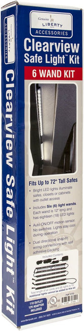 CLEARVIEW SAFE LIGHT KIT (6 WAND LIGHTS) - MWGUNSAFES